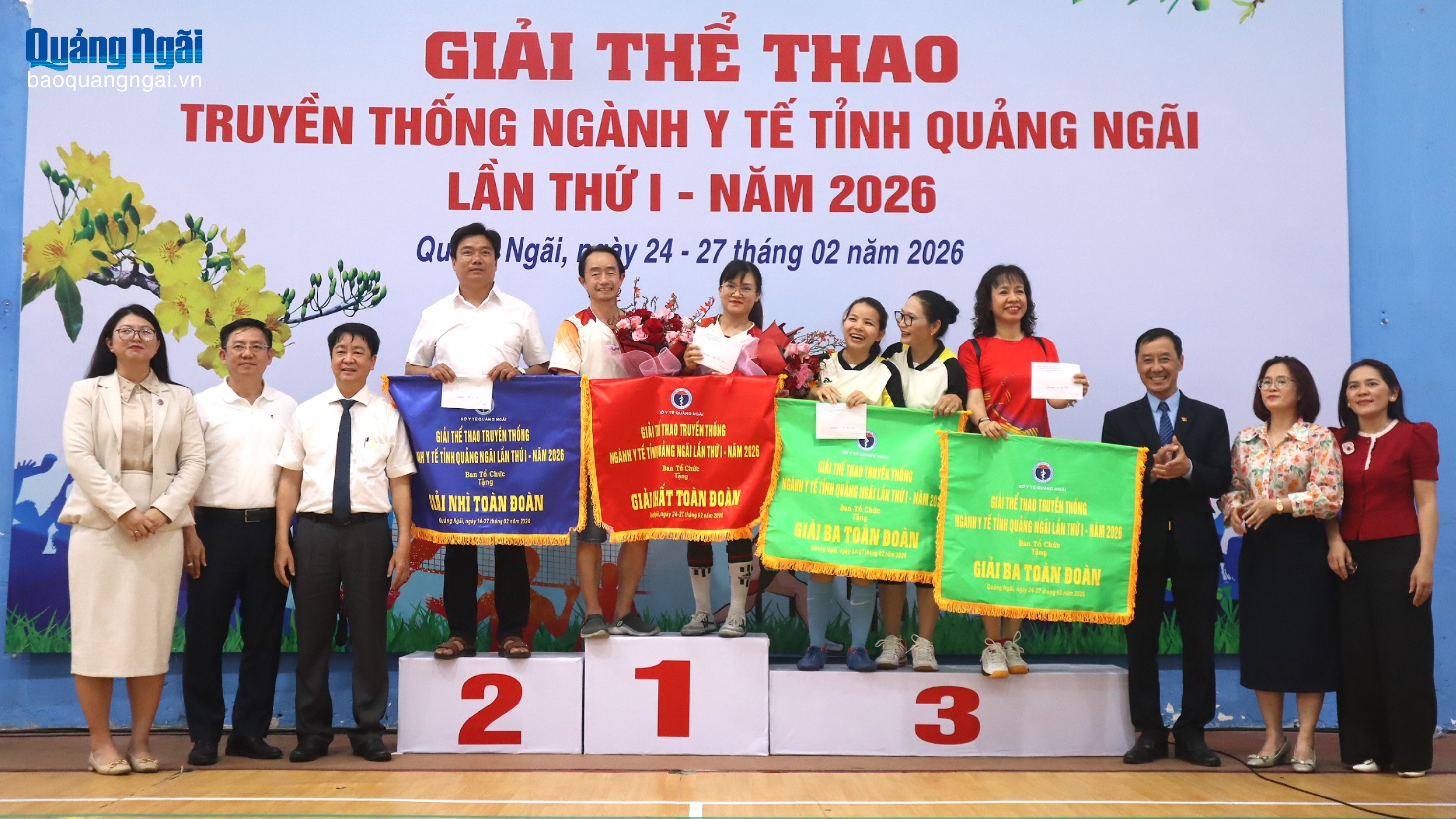 Bế mạc Giải thể thao truyền thống ngành Y tế tỉnh Quảng Ngãi lần thứ I - năm 2026