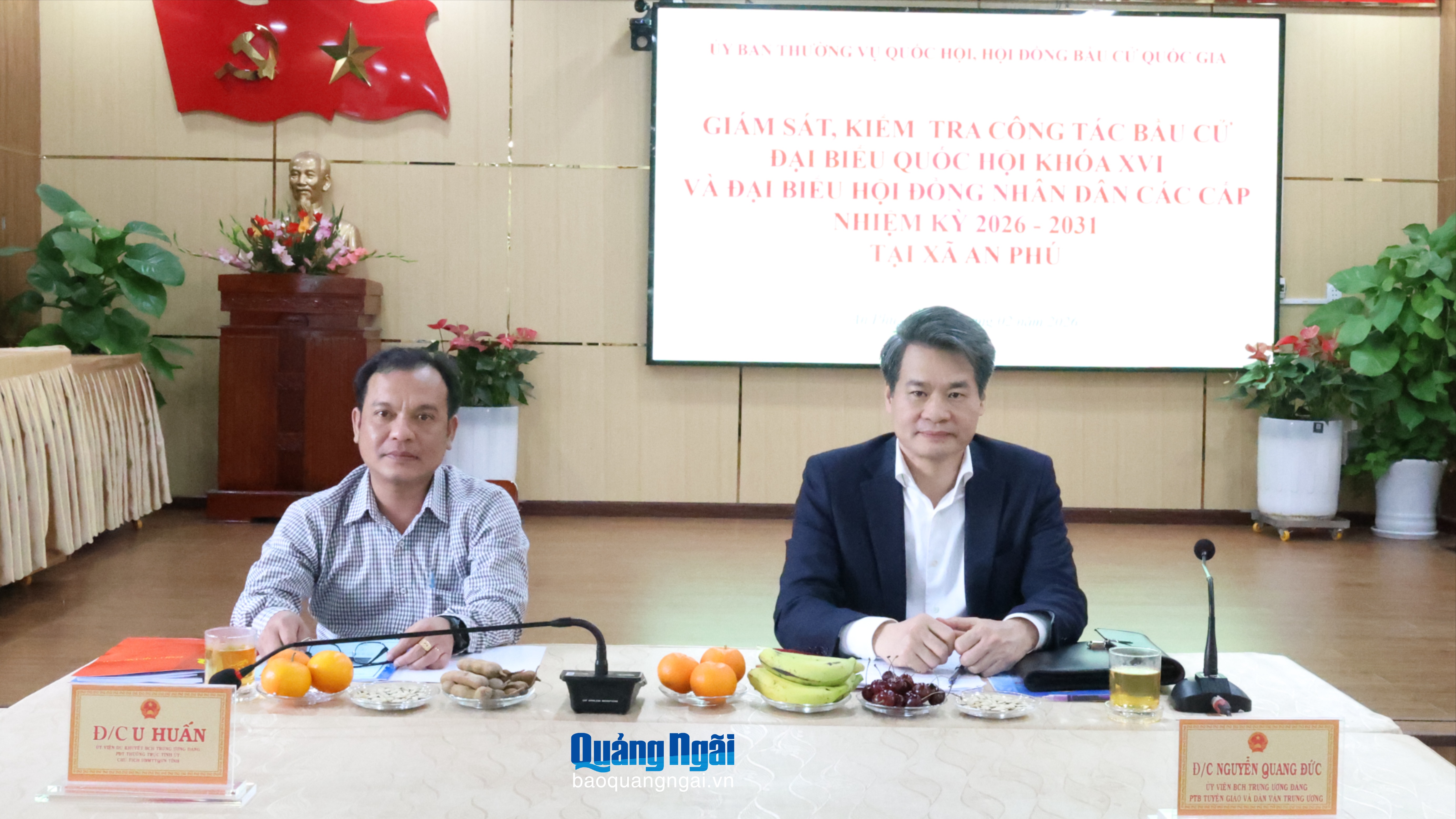 Giám sát, kiểm tra công tác bầu cử tại xã An Phú