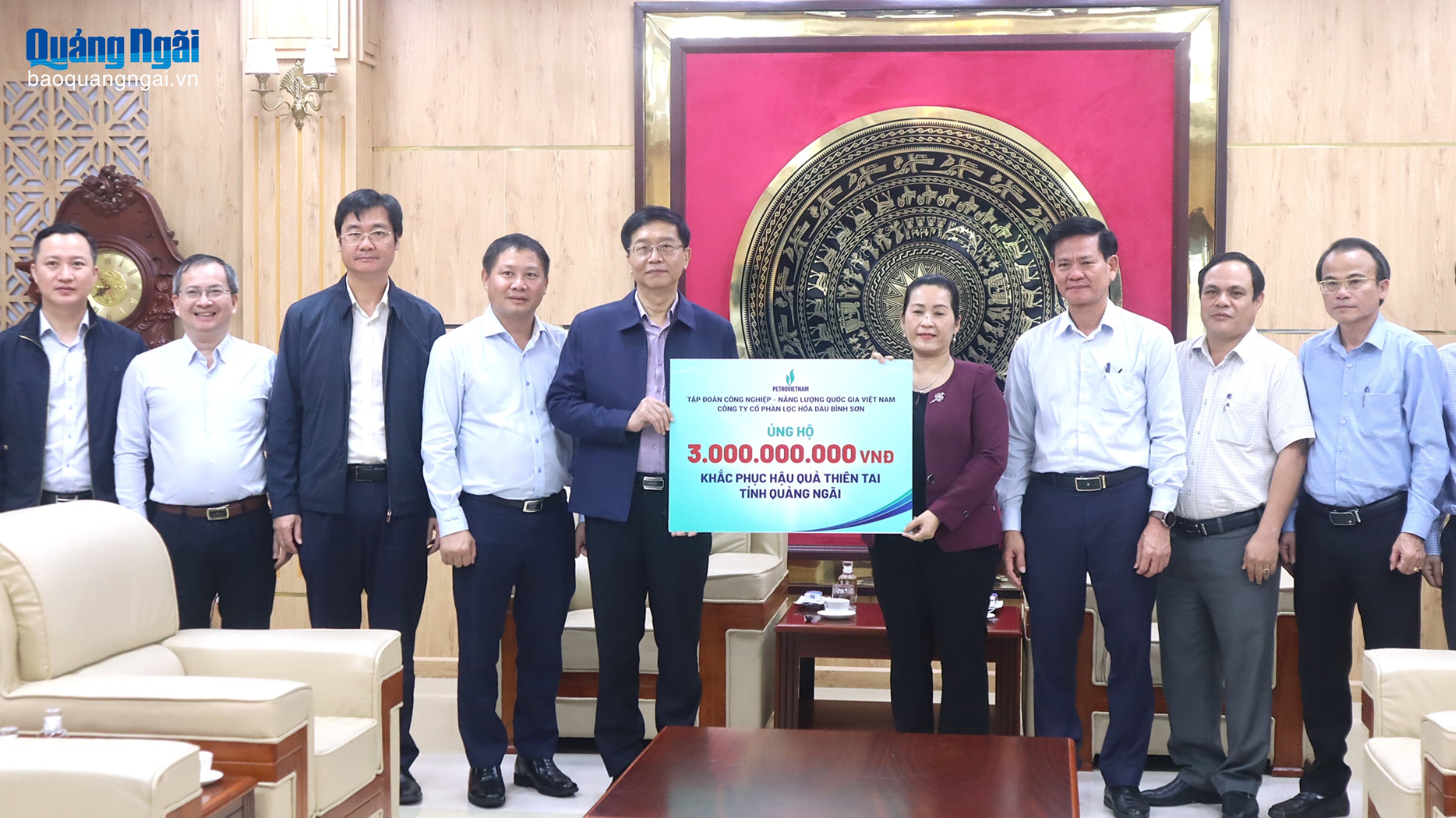 Tiếp nhận 3 tỷ đồng khắc phục hậu quả bão lũ