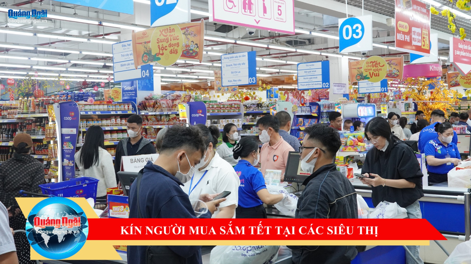 [Video]. Kín người mua sắm Tết tại các siêu thị