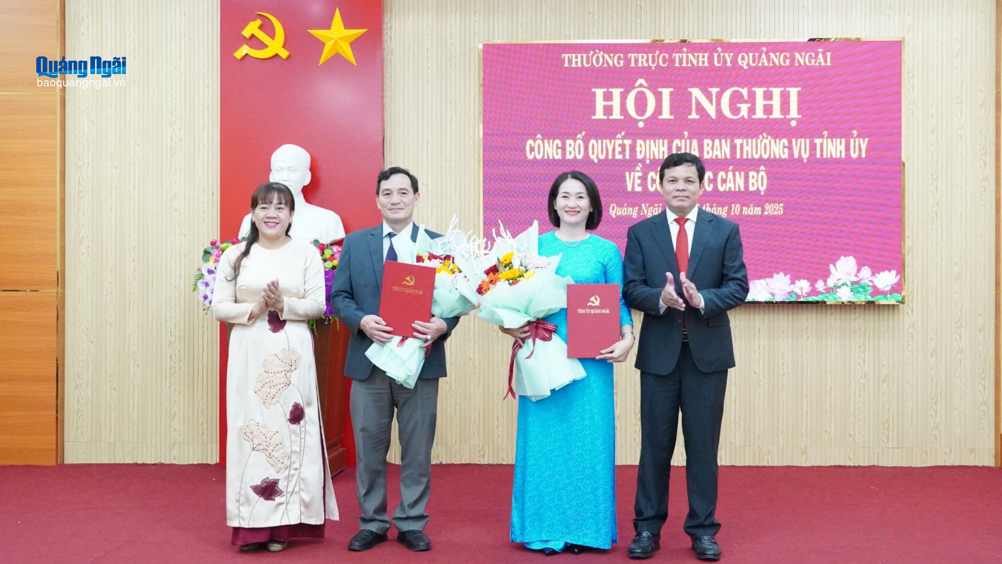 Công bố quyết định về công tác cán bộ tại Ủy ban Mặt trận Tổ quốc Việt Nam tỉnh