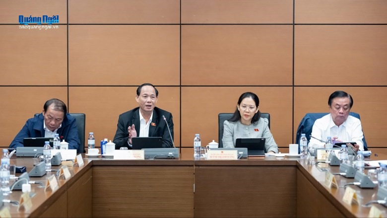 Đoàn đại biểu Quốc hội tỉnh thảo luận, góp ý các dự án luật