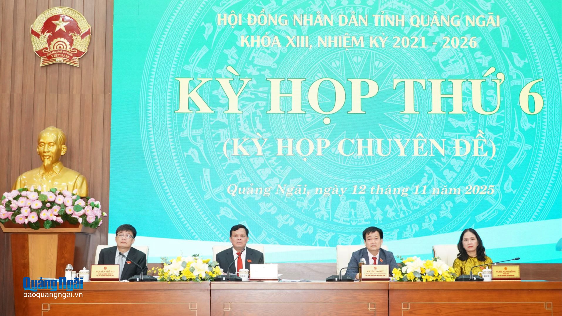 Khai mạc Kỳ họp thứ 6 HĐND tỉnh khóa XIII, nhiệm kỳ 2021 - 2026