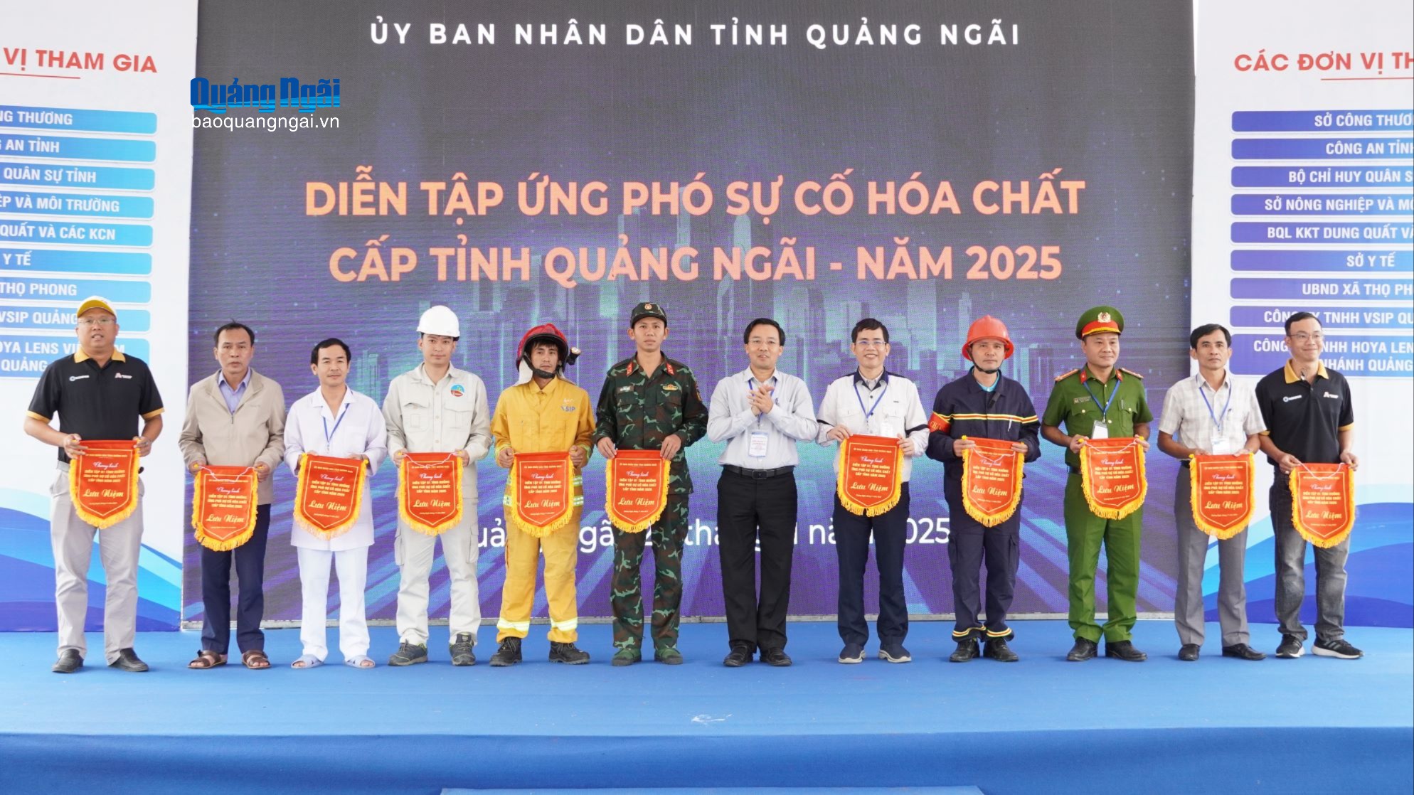 Diễn tập ứng phó sự cố hóa chất cấp tỉnh năm 2025