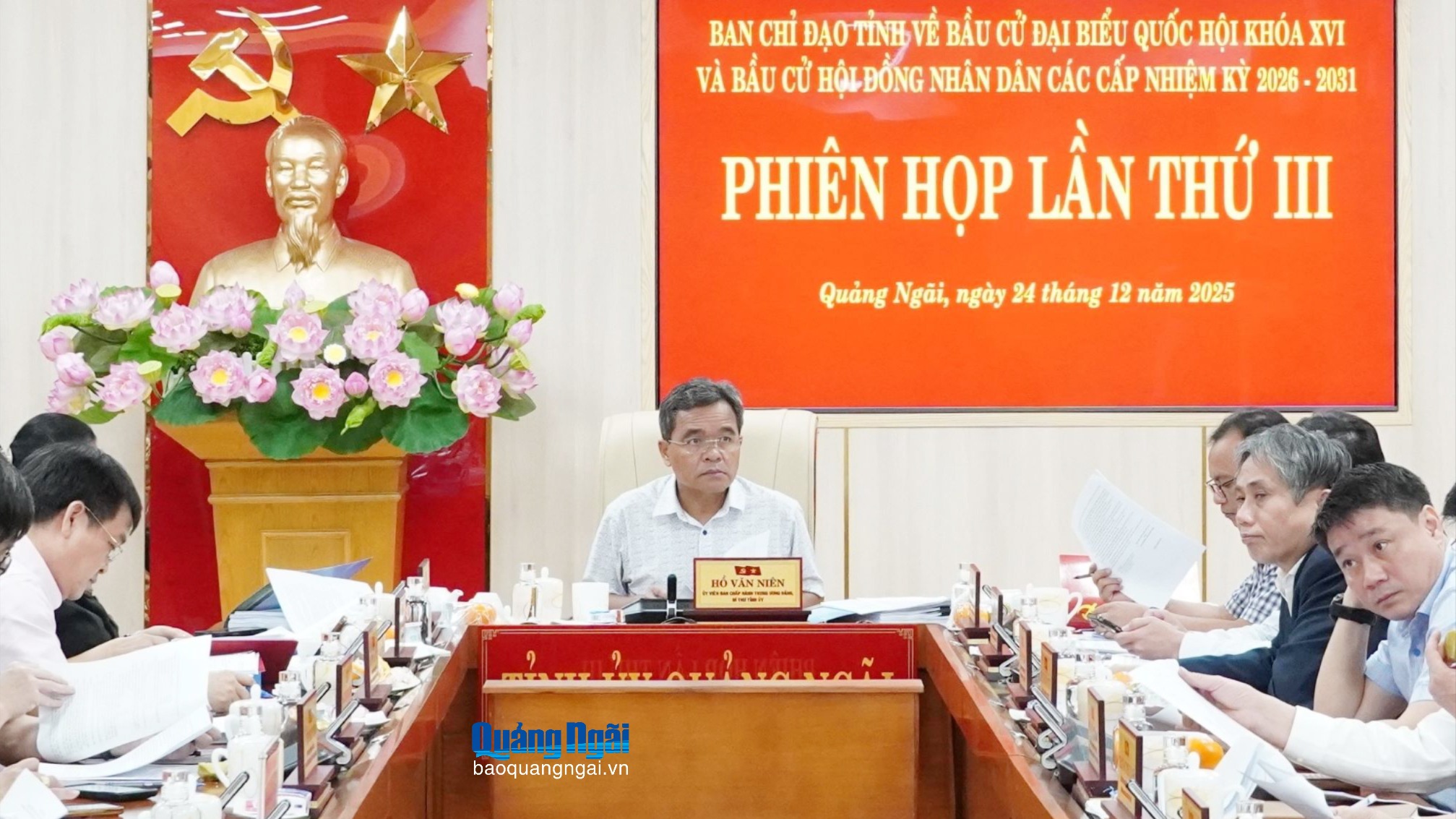 Phiên họp lần thứ III của Ban Chỉ đạo bầu cử tỉnh