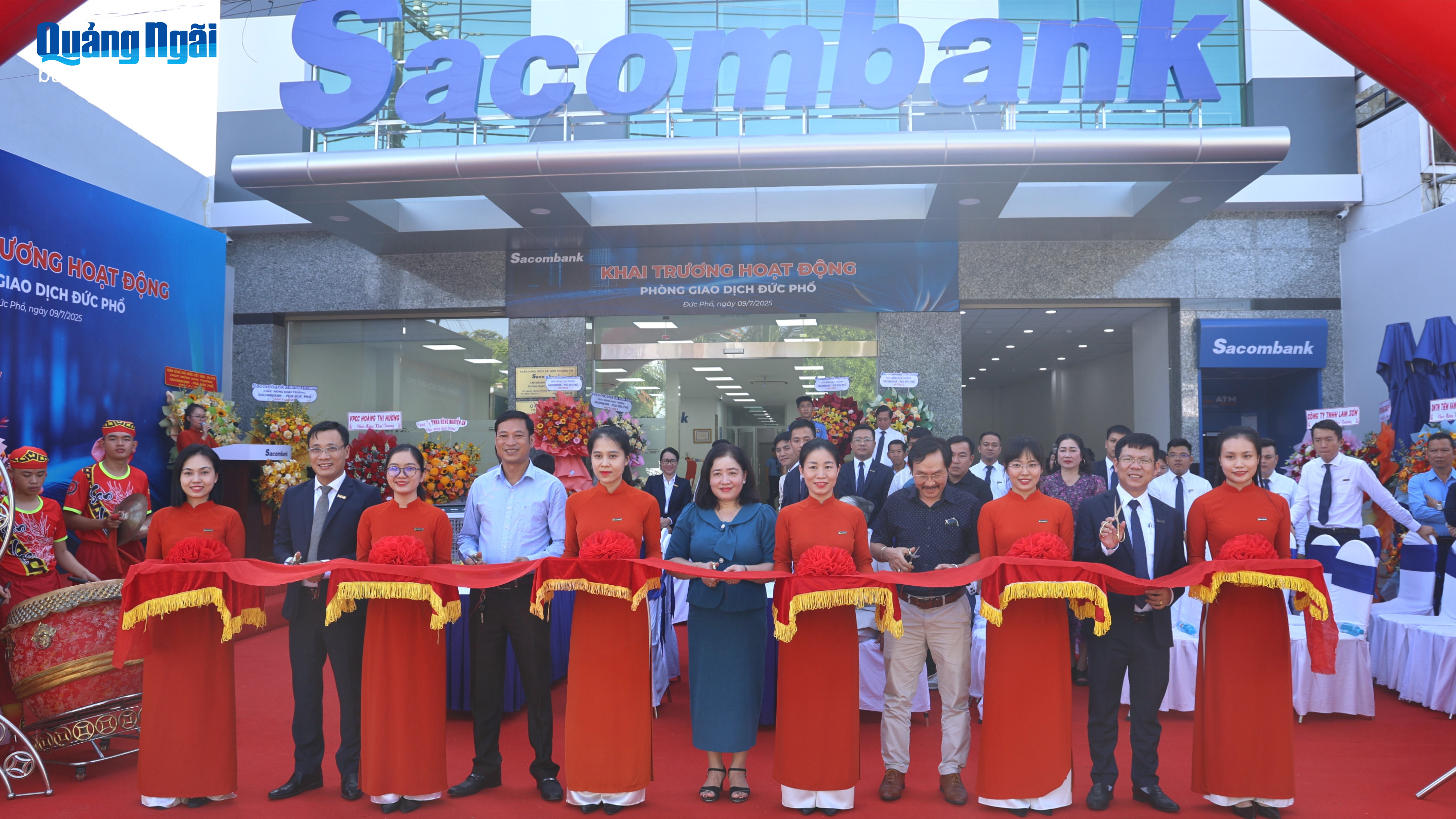 Sacombank khai trương hoạt động Phòng giao dịch Đức Phổ