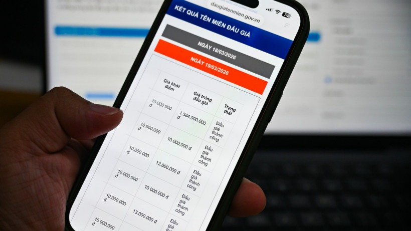 Một tên miền quốc gia “.vn” được đấu giá thành công gần 1,6 tỷ đồng