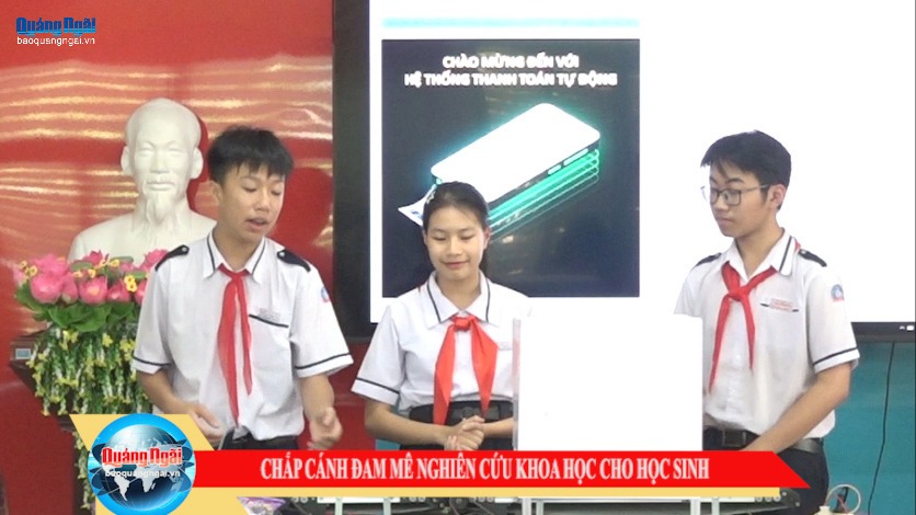 [Video]. Chắp cánh đam mê nghiên cứu khoa học cho học sinh