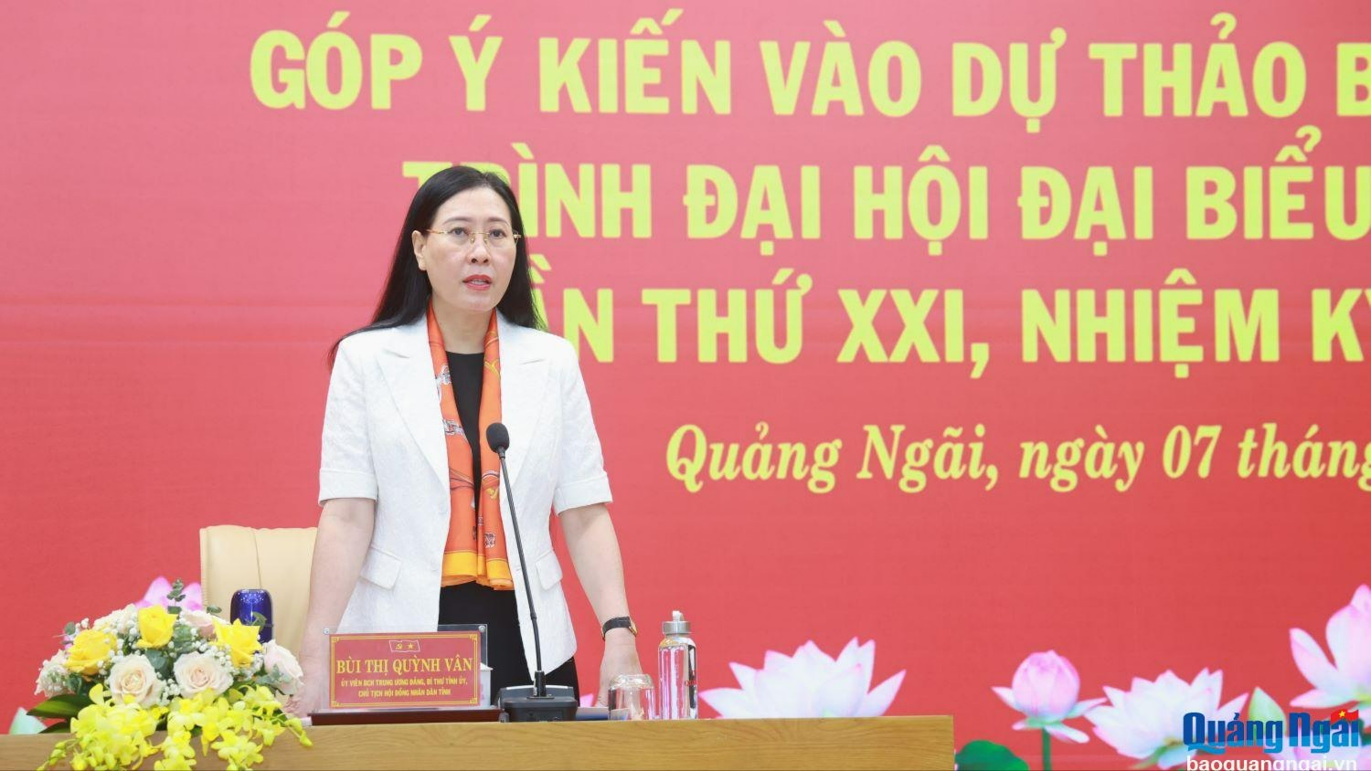 Góp ý dự thảo Báo cáo chính trị Đại hội Đảng bộ tỉnh