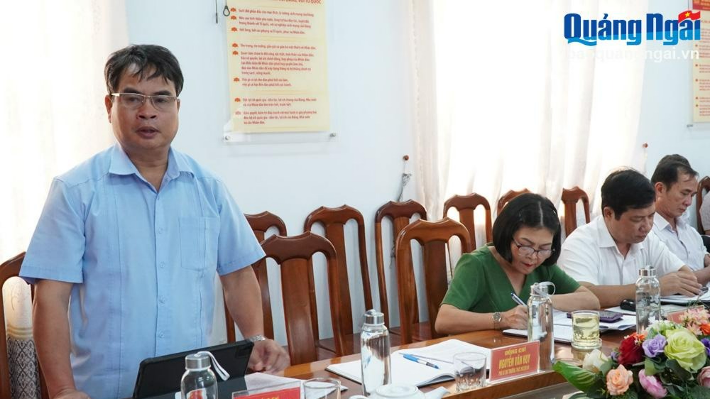 Khảo sát phục vụ xây dựng Văn kiện Đại hội đại biểu Đảng bộ tỉnh lần thứ XXI tại huyện Ba Tơ