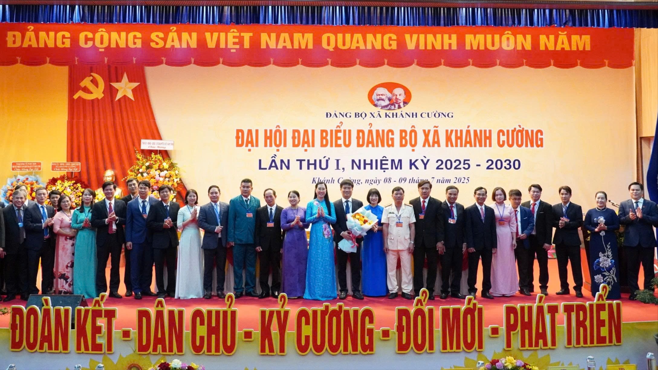 Đại hội đại biểu Đảng bộ xã Khánh Cường lần thứ I, nhiệm kỳ 2025 - 2030