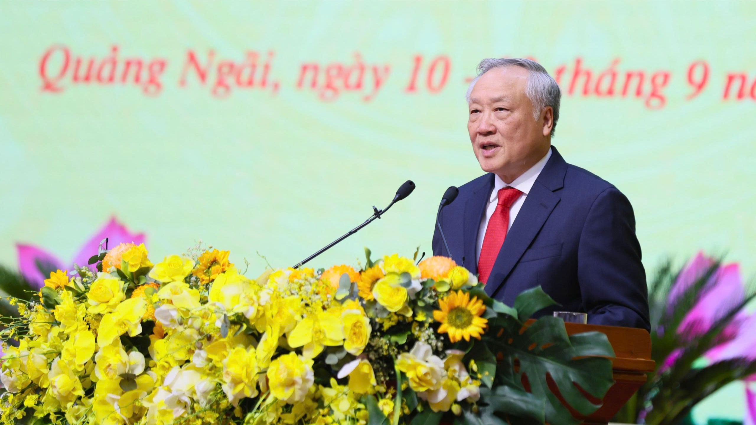 Phát biểu của Phó Thủ tướng Thường trực Chính phủ Nguyễn Hòa Bình tại Đại hội đại biểu Đảng bộ tỉnh Quảng Ngãi lần thứ I, nhiệm kỳ 2025 - 2030