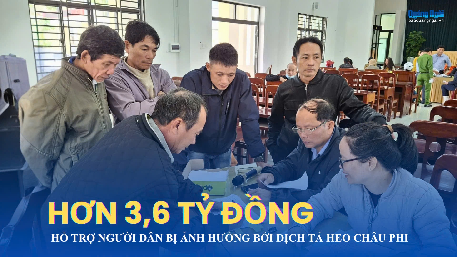 Hơn 3,6 tỷ đồng hỗ trợ người dân bị ảnh hưởng bởi dịch tả heo Châu Phi