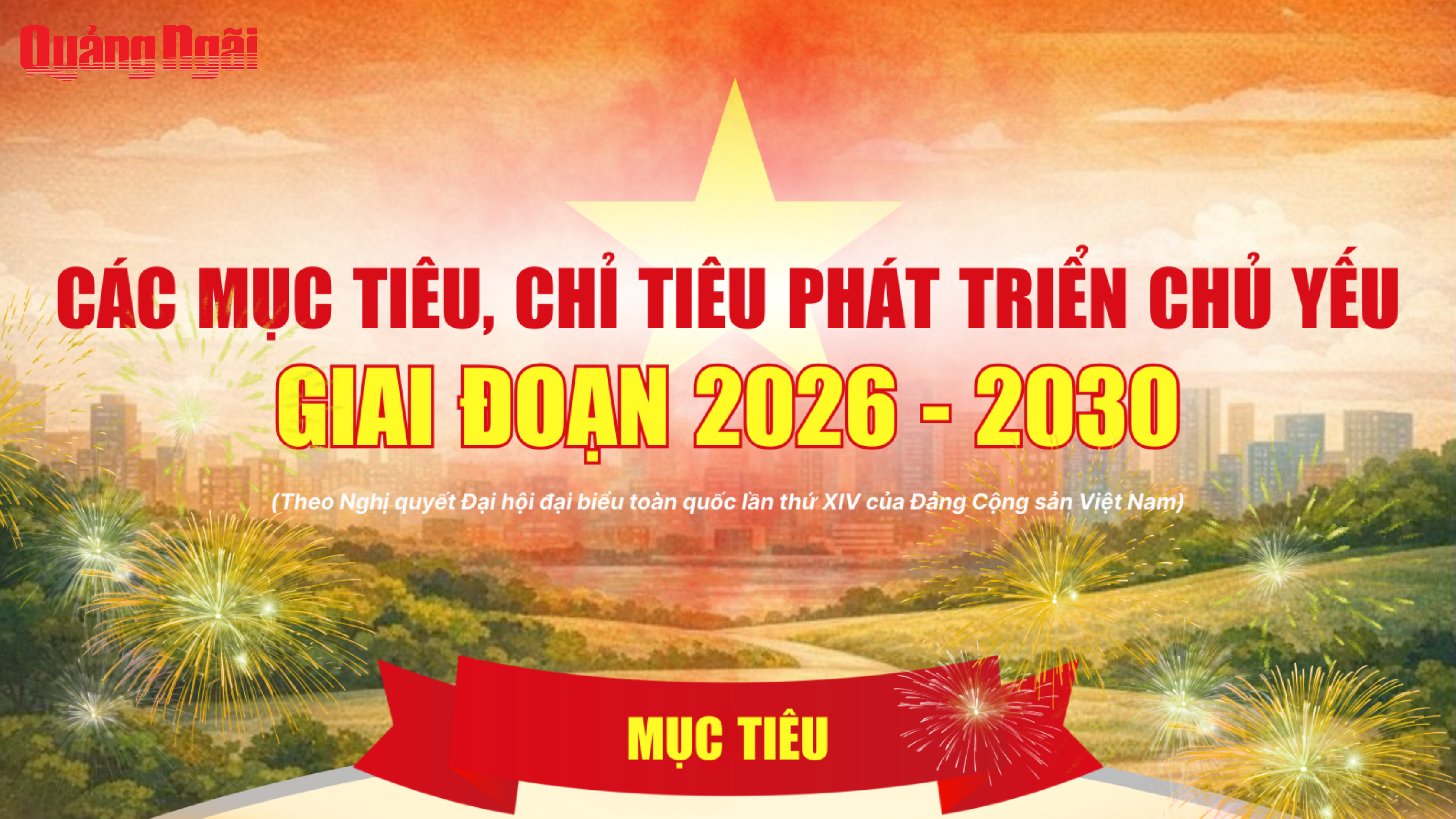 [Infographic]. Các mục tiêu, chỉ tiêu phát triển trong Nghị quyết Đại hội XIV của Đảng