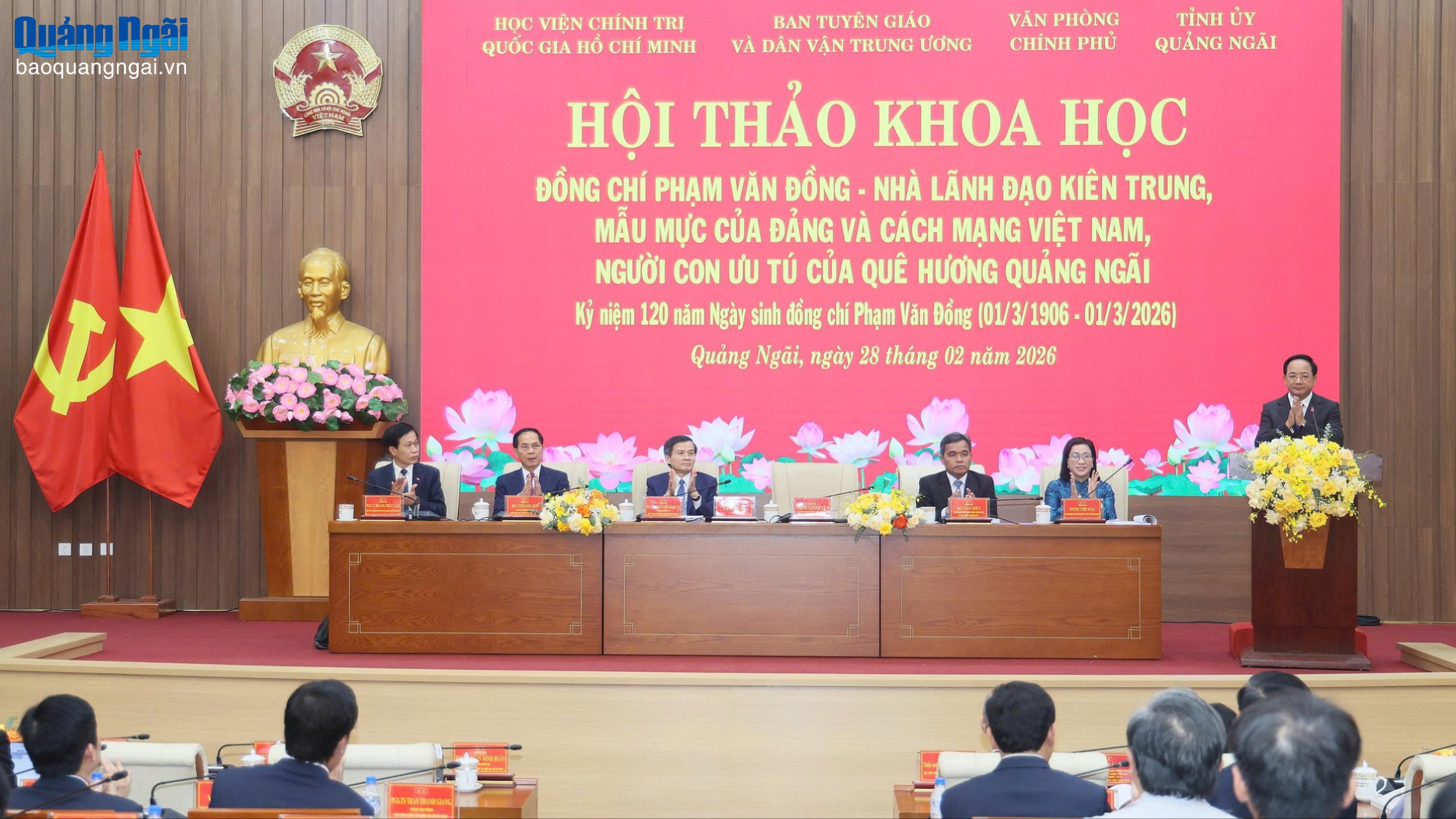 Đồng chí Phạm Văn Đồng - Nhà lãnh đạo kiên trung, mẫu mực, người con ưu tú của quê hương Quảng Ngãi