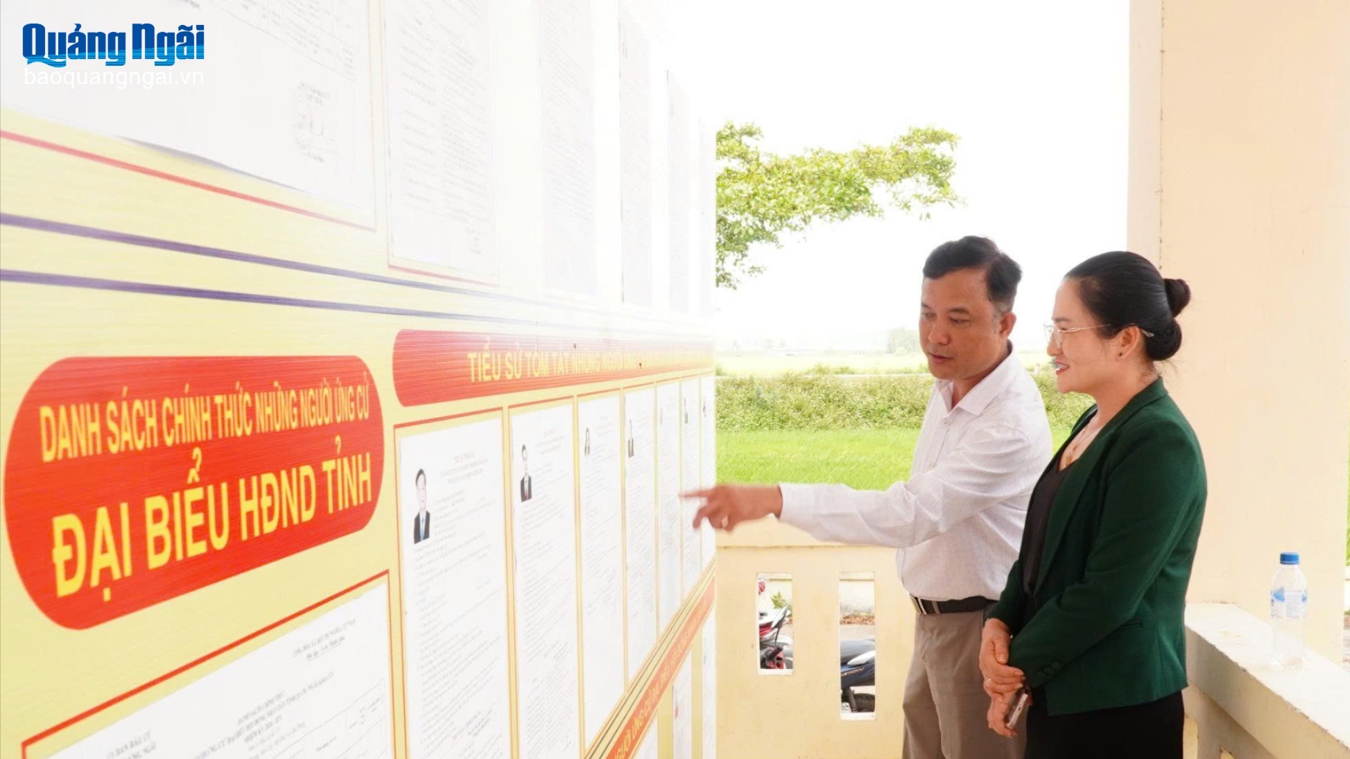 Phó Trưởng ban Thường trực Ban Tổ chức Tỉnh ủy kiểm tra công tác chuẩn bị bầu cử tại xã Mộ Đức