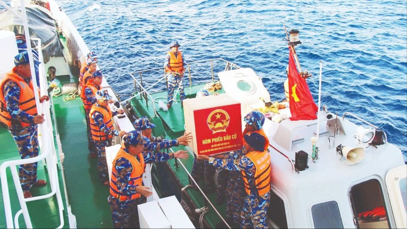 Những lá phiếu sớm giữa trùng khơi Trường Sa