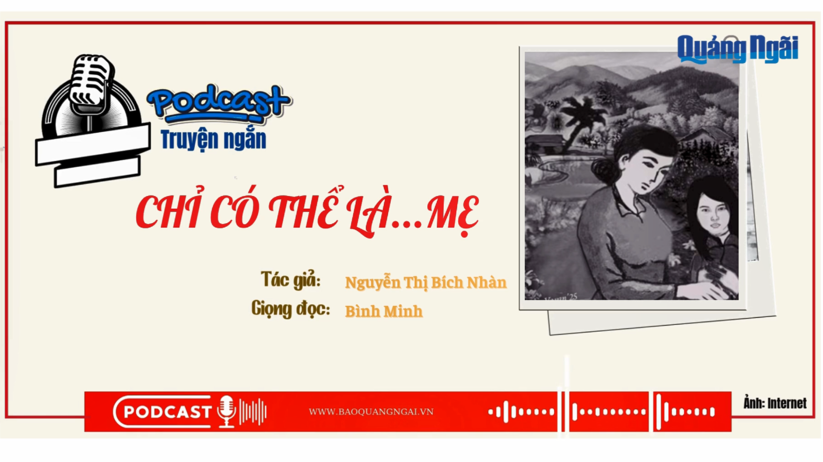 [Podcast]. Chỉ có thể là...mẹ