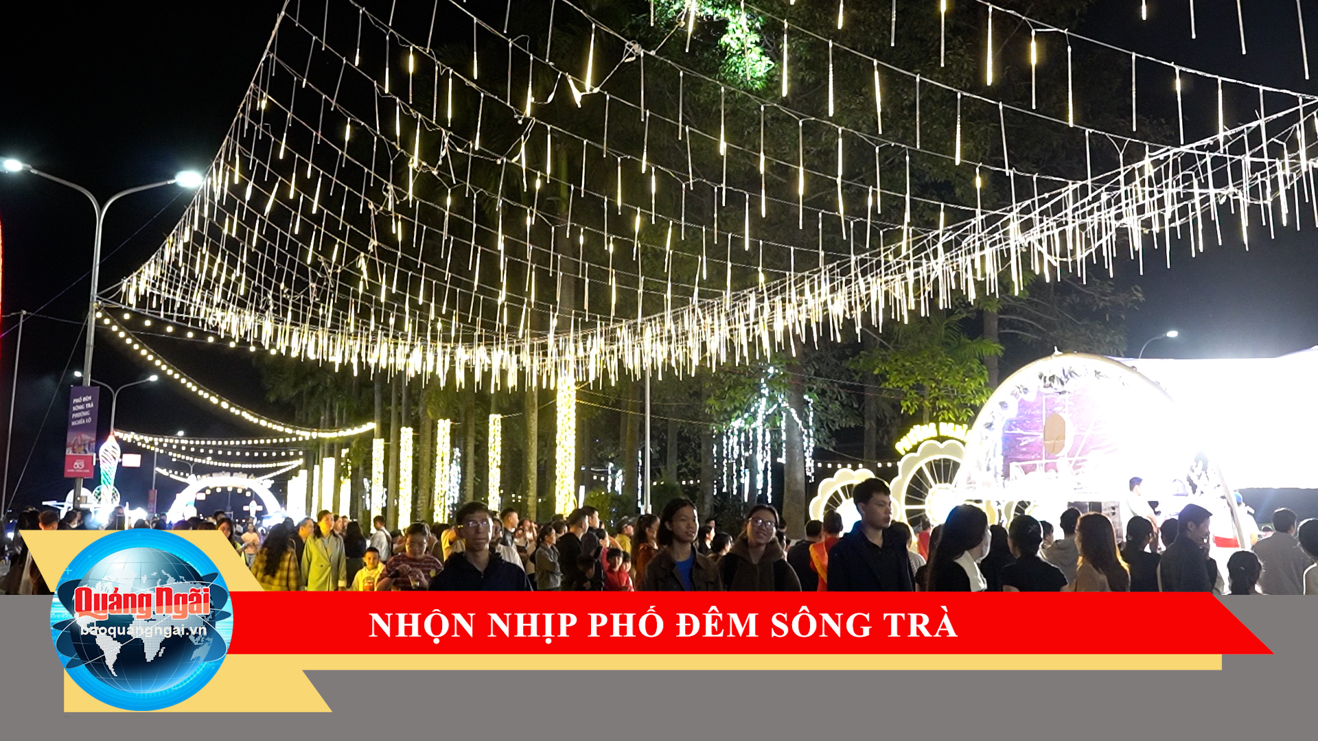 [Video]. Nhộn nhịp Phố đêm Sông Trà