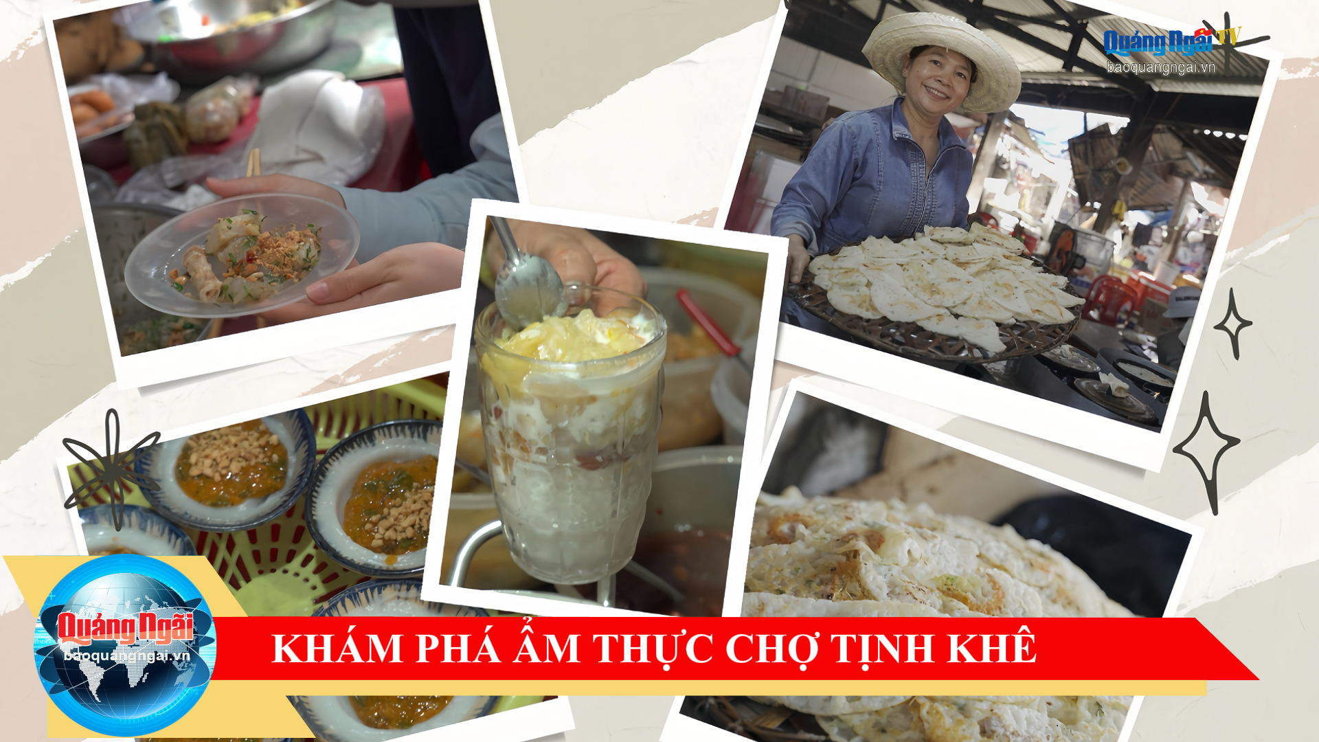 [Video]. Khám phá ẩm thực chợ Tịnh Khê