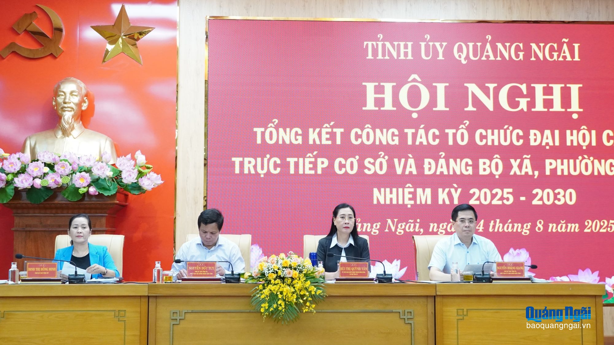 Quảng Ngãi hoàn thành đại hội đảng bộ cấp trên trực tiếp cơ sở và cấp xã