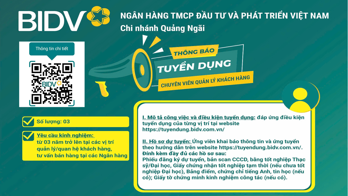 Thông báo tuyển dụng