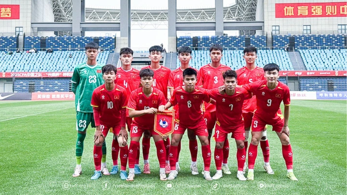 U16 Việt Nam chia điểm với chủ nhà U16 Trung Quốc