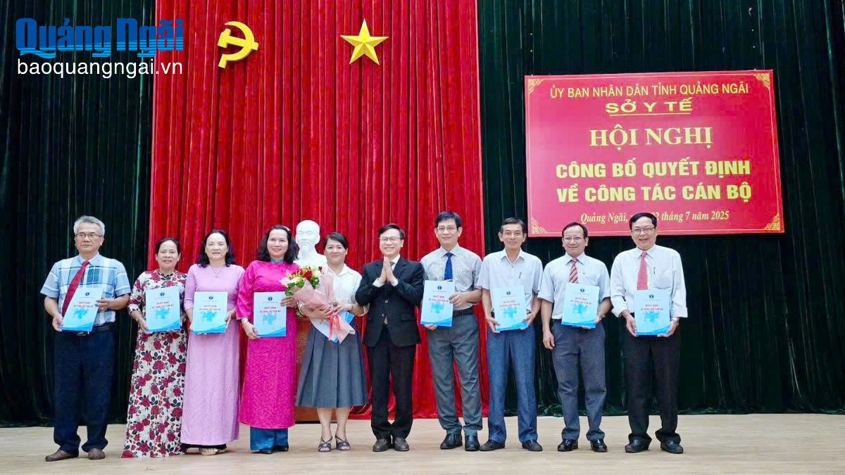 Sở Y tế bổ nhiệm lãnh đạo các phòng, đơn vị chuyên môn