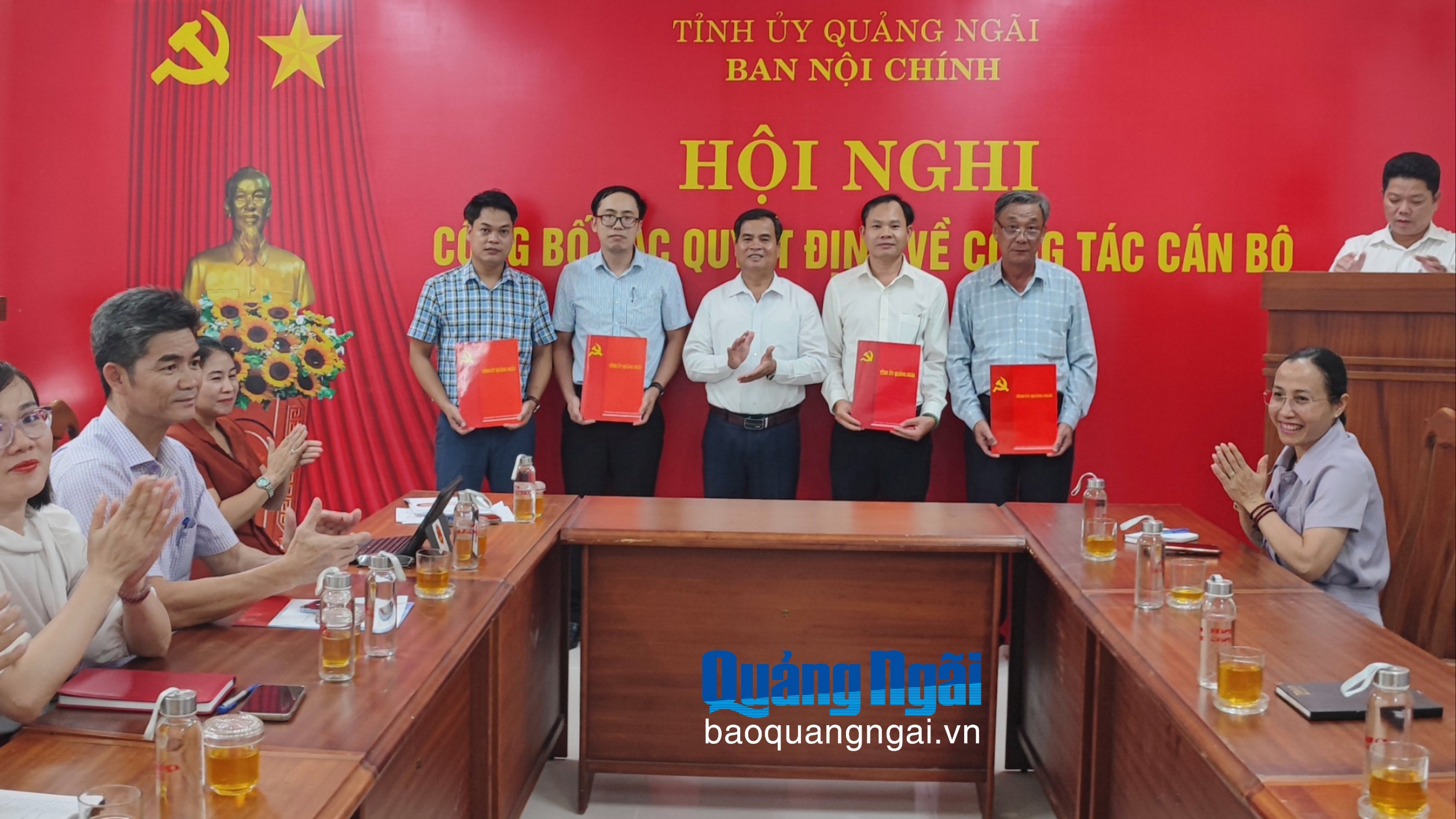 Ban Nội chính Tỉnh ủy Hội nghị công bố các quyết định về công tác cán bộ
