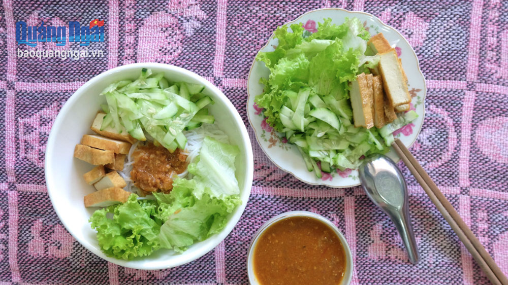 Thanh đạm món bún chay