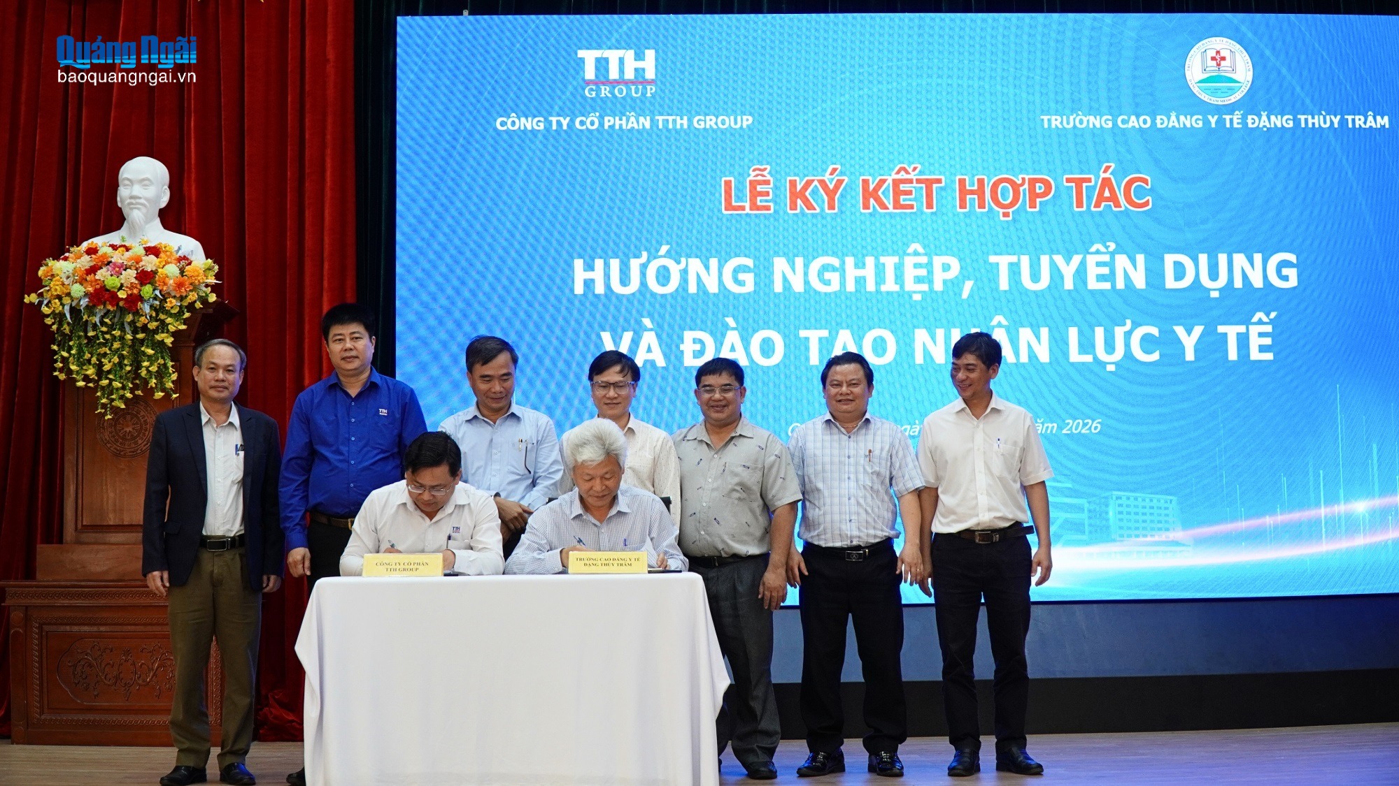 Trường Cao đẳng Y tế Đặng Thùy Trâm ký kết hợp tác hướng nghiệp, đào tạo và tuyển dụng nhân lực y tế