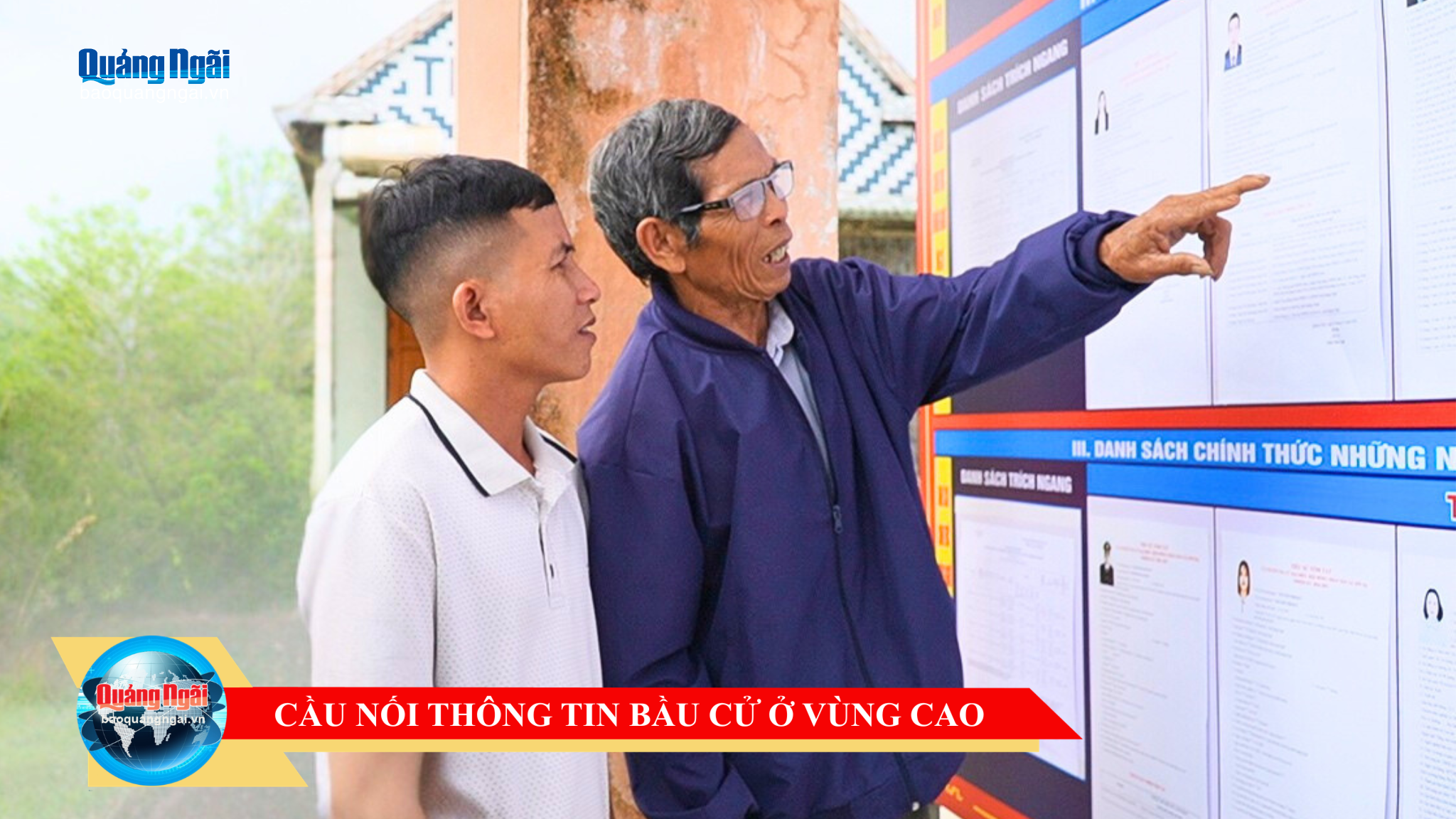 [Video]. Cầu nối thông tin bầu cử ở vùng cao