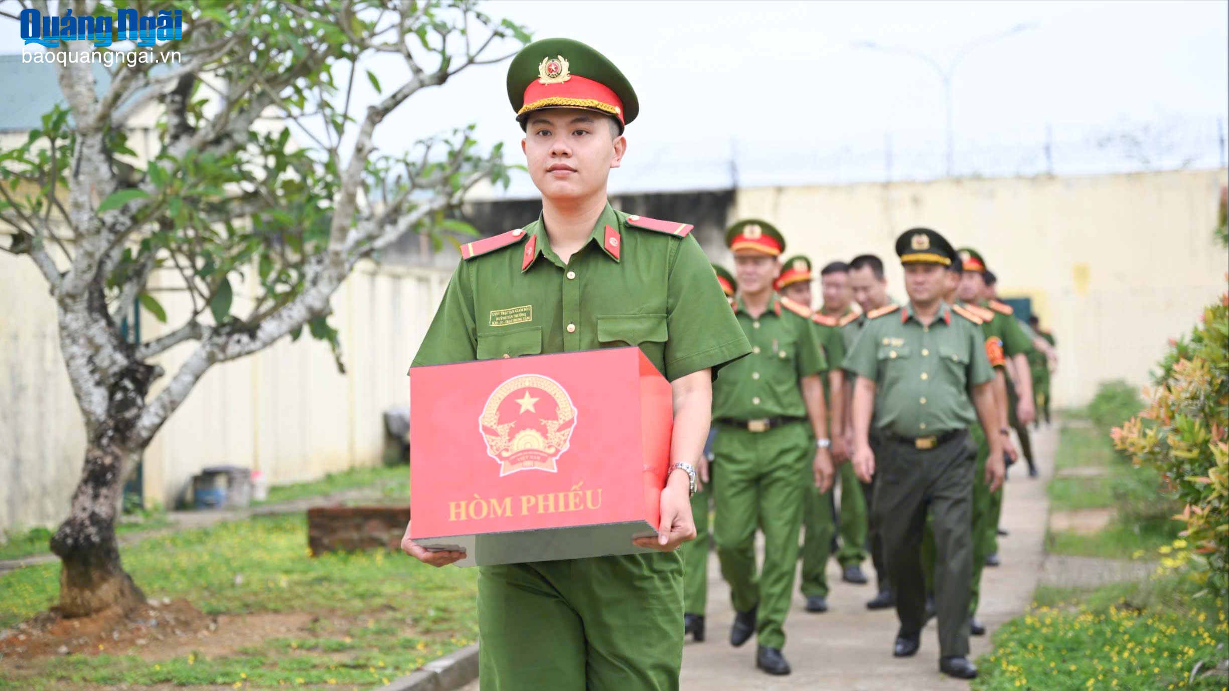 Hòm phiếu đặc biệt ở Trại Tạm giam số 1 Công an tỉnh