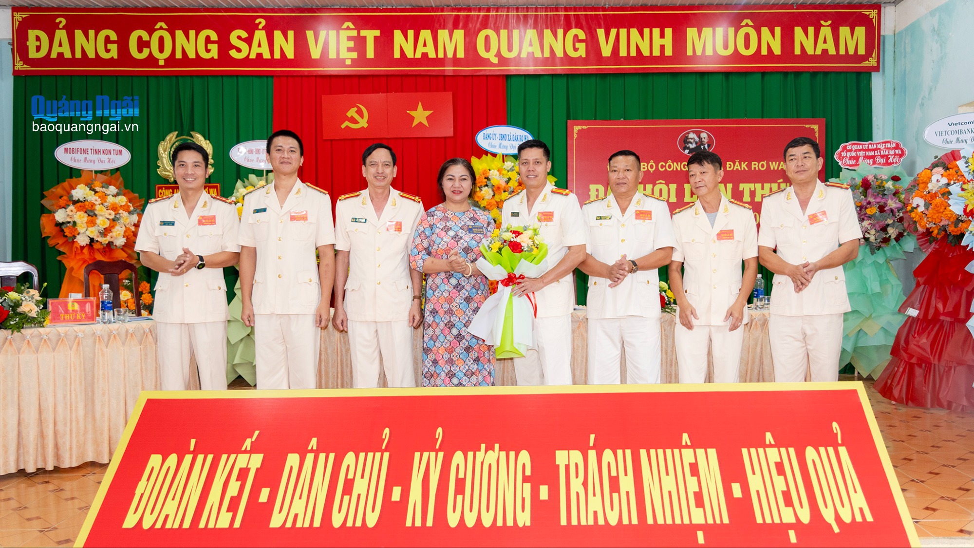 Đảng bộ Công an xã Đăk Rơ Wa tổ chức Đại hội lần thứ I, nhiệm kỳ 2025 - 2030