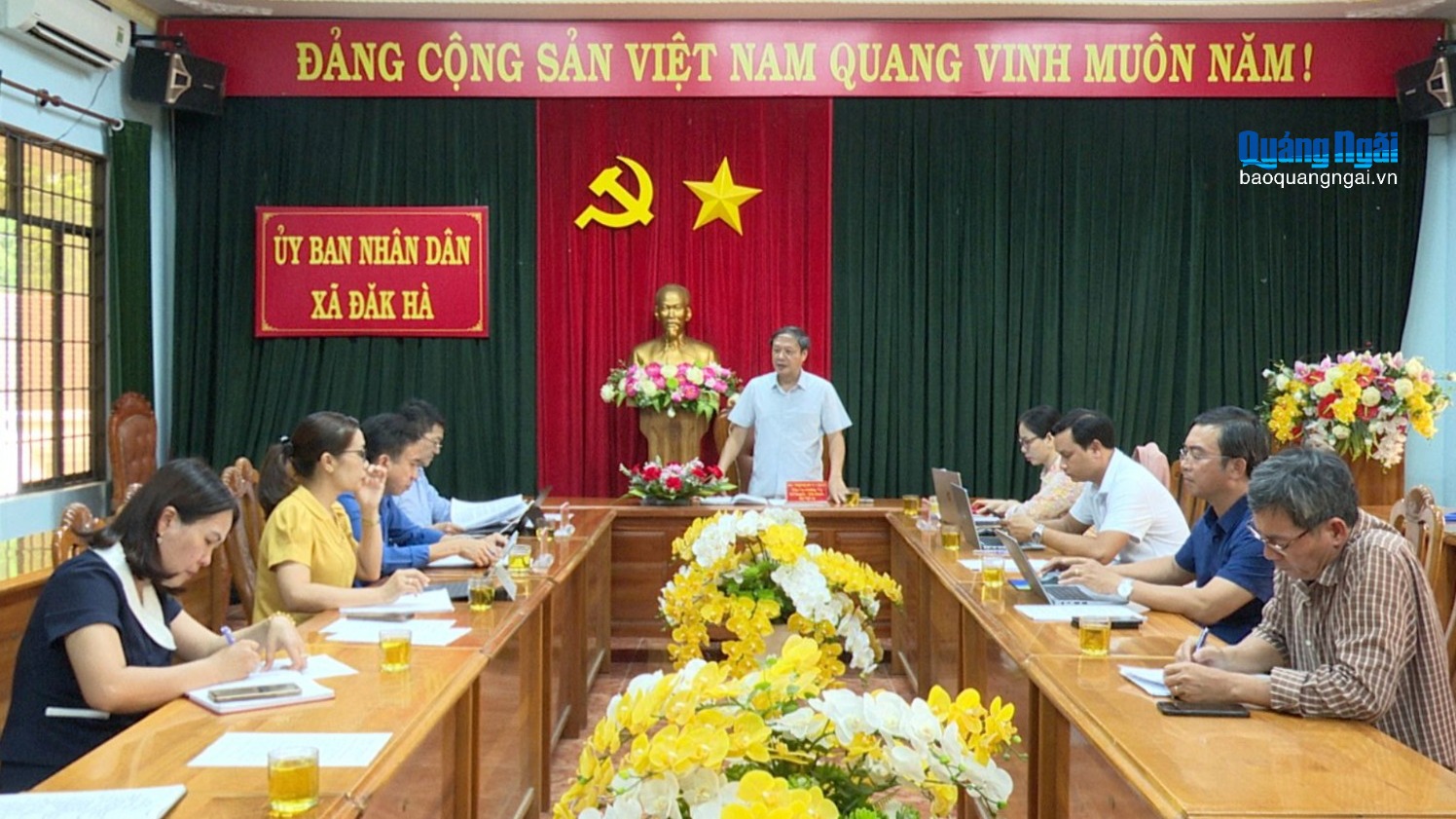 Đoàn công tác của Bộ Nội vụ làm việc tại xã Đăk Hà