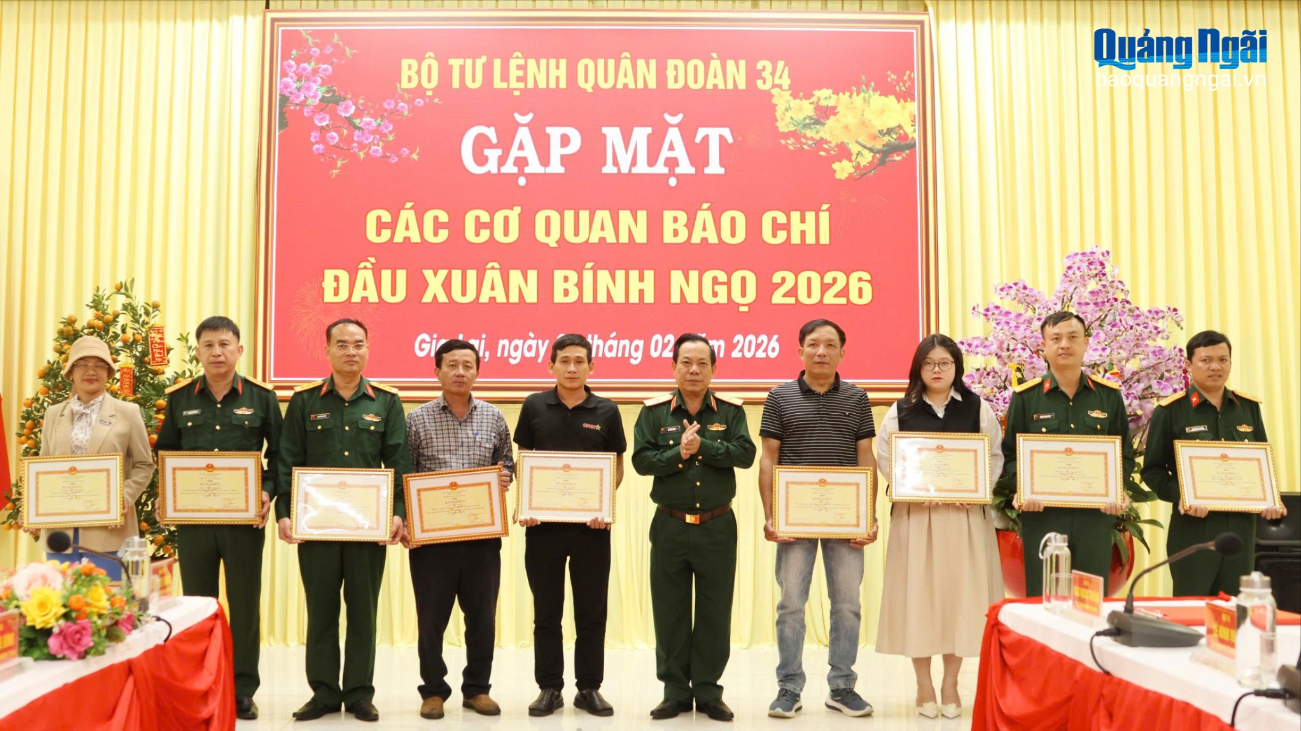 Quân đoàn 34 gặp mặt báo chí đầu xuân Bính Ngọ 2026
