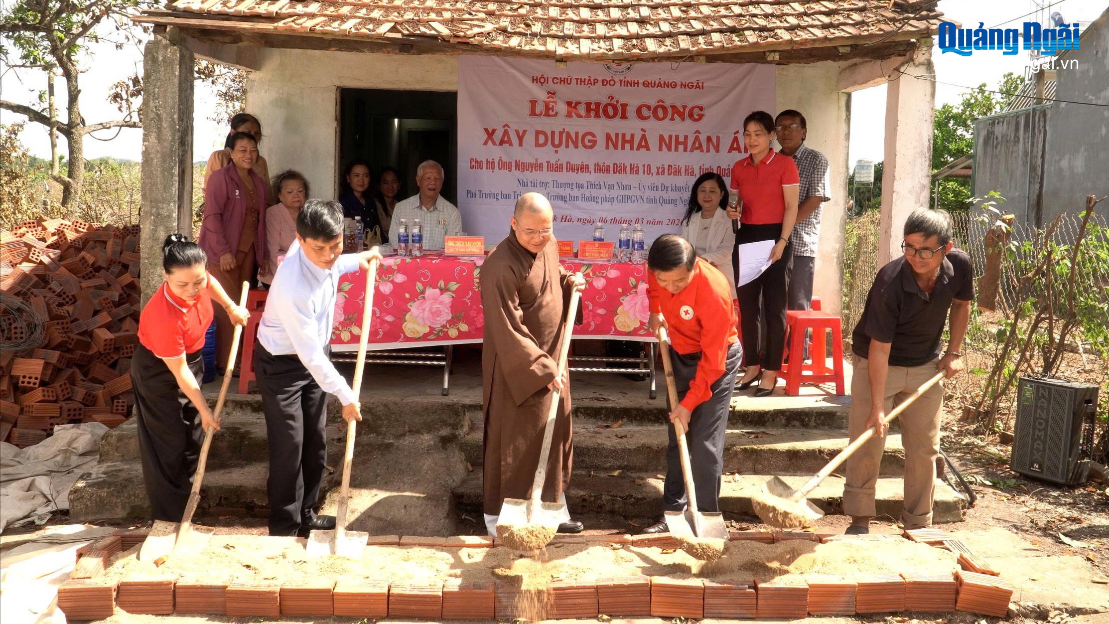 Khởi công xây dựng Nhà nhân ái tại xã Đăk Hà