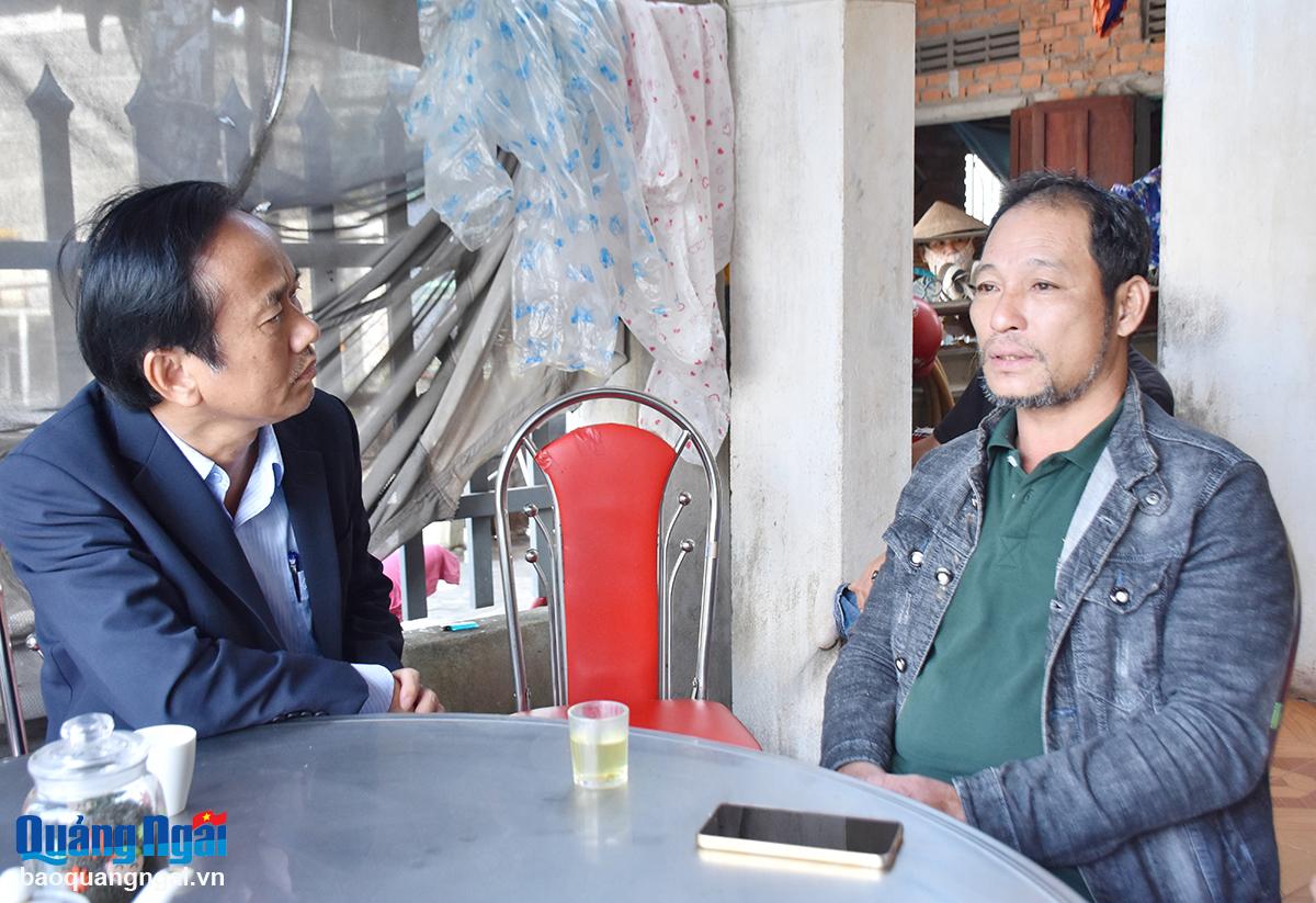 Thăm hỏi, động viên ngư dân xã An Phú gặp nạn trên biển