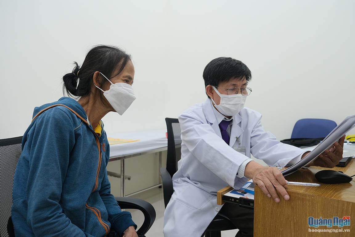 Chị Lê Thị Tím đã được hỗ trợ tầm soát ung thư dạ dày